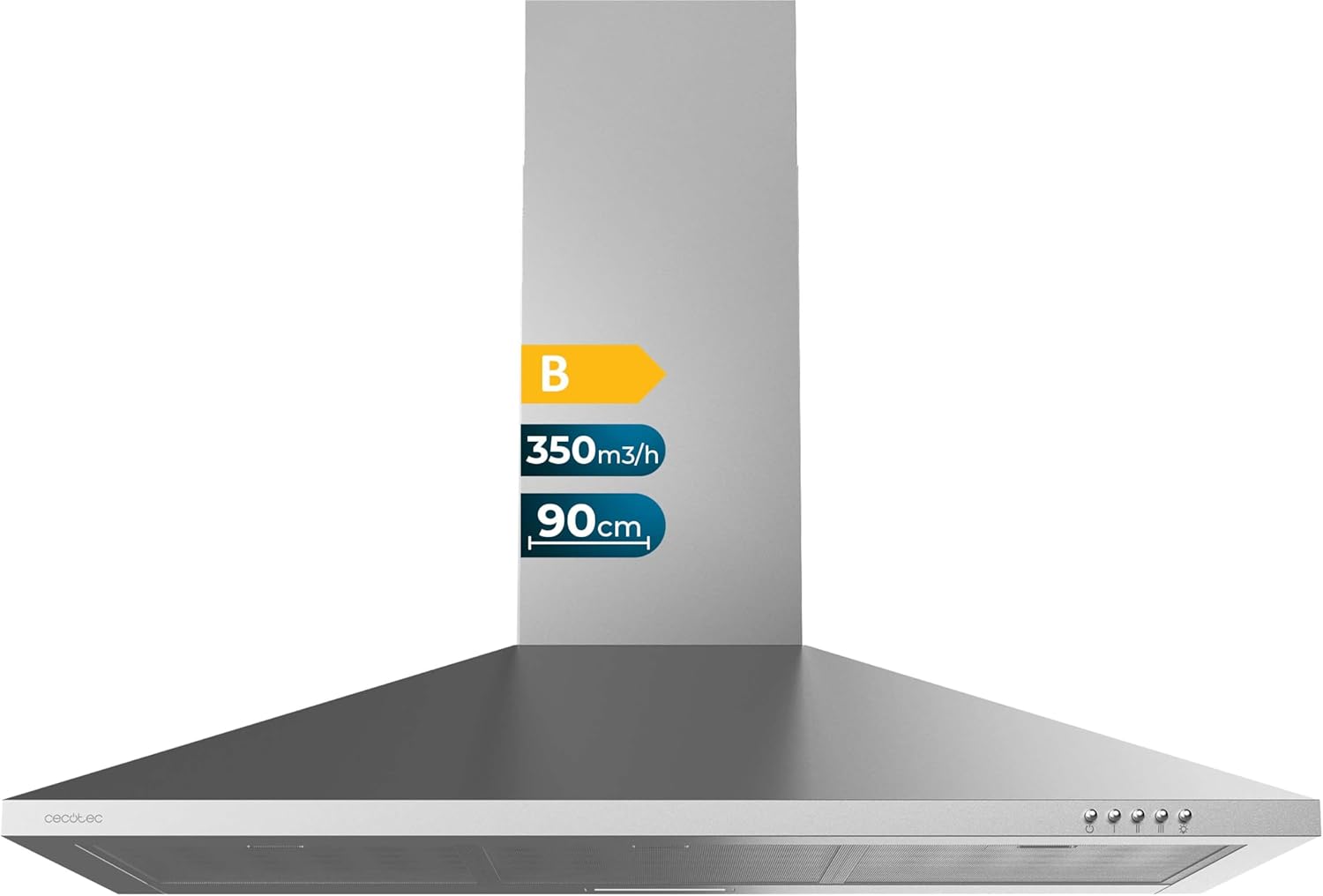 Απορροφητήρας Καμινάδα 90cm 65W Bolero Inox CEC-02842 Cecotec Απορροφητήρας Καμινάδα 90cm 65W Bolero Inox CEC-02842 Cecotec