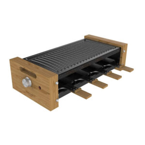 Ηλεκτρική Ψησταριά Raclette Grill 1200 W Cecotec Cheese&Grill 8200 Wood Black CEC-03090