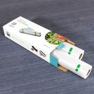 Σακούλες για Αεροστεγές Σφράγισμα Τροφίμων 20 x 600 cm 2 Ρολά Cecotec CEC-04071 - Image 5