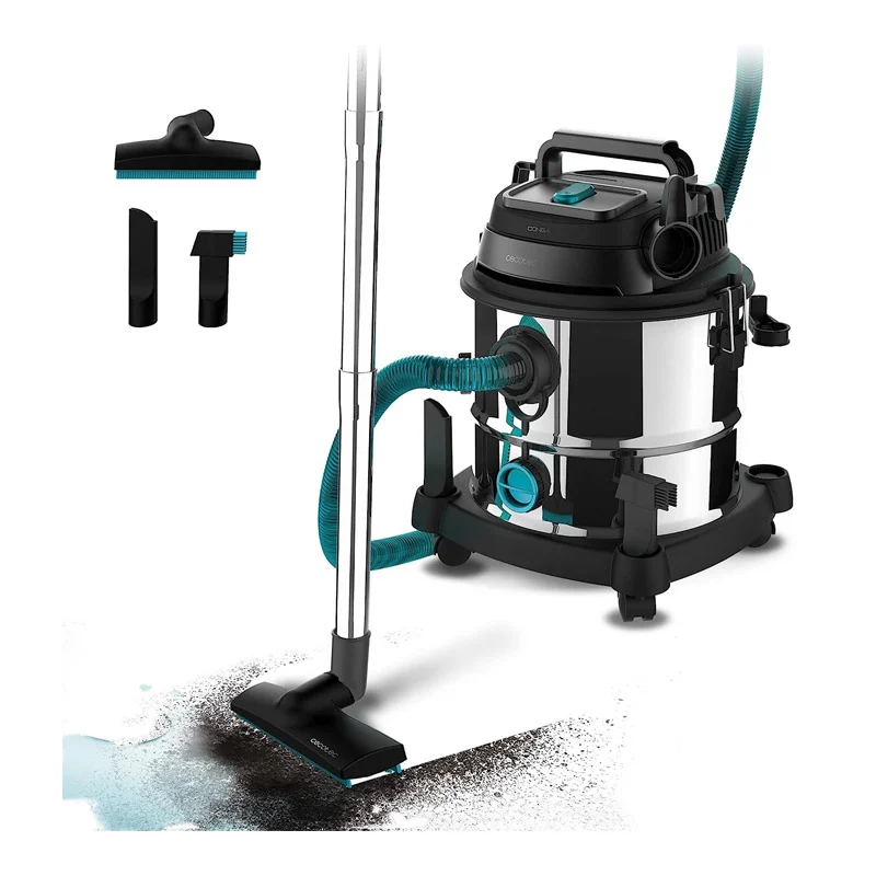 Ηλεκτρική Σκούπα για Στερεά και Υγρά 20 Lt 1400 W Cecotec Conga RockStar Wet&Dry Steel Max CEC-08114 Ηλεκτρική Σκούπα για Στερεά και Υγρά 20 Lt 1400 W Cecotec Conga RockStar Wet&Dry Steel Max CEC-08114