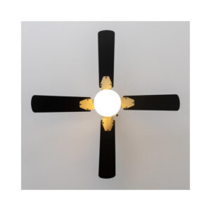 Ανεμιστήρας Οροφής με Φως 50 W EnergySilence Aero 450 GoldBlack Cecotec CEC-08463 - Image 2