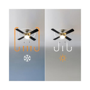 Ανεμιστήρας Οροφής με Φως 50 W EnergySilence Aero 450 GoldBlack Cecotec CEC-08463 - Image 3