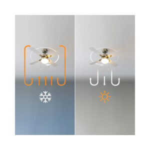 Ανεμιστήρας Οροφής με Φως 50 W EnergySilence Aero 450 GoldWhite Cecotec CEC-08464 - Image 3