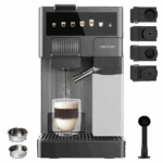 CECOTEC  Καφετιέρα FreeStyle Latte T 4 σε 1 με Δοχείο Γάλακτος - Συμβατή με Αλεσμένο Καφέ