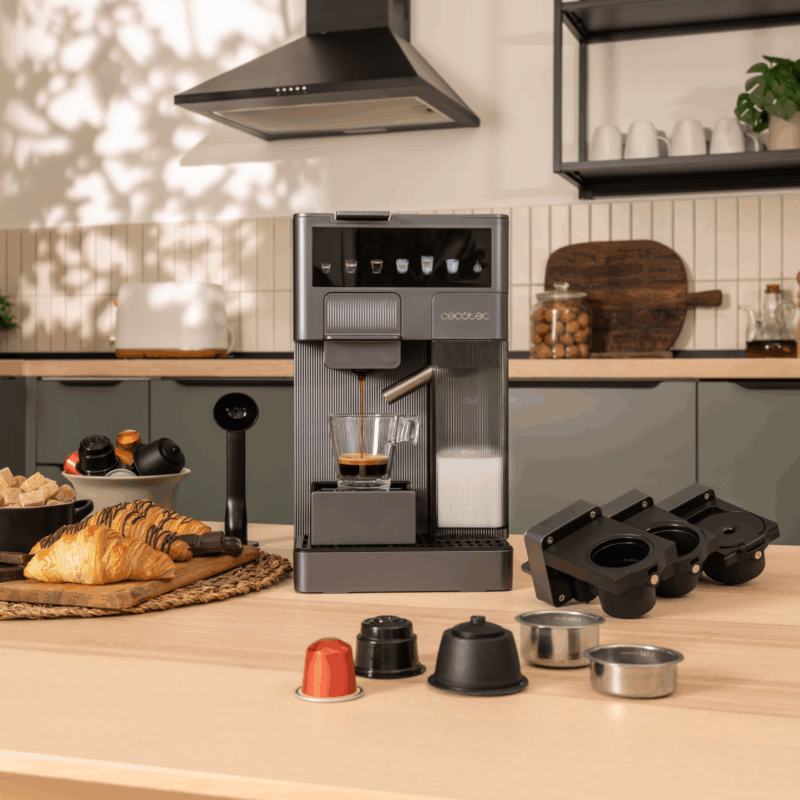 CECOTEC  Καφετιέρα FreeStyle Latte T 4 σε 1 με Δοχείο Γάλακτος - Συμβατή με Αλεσμένο Καφέ, Dolce Gusto, Nespresso και K-fee  CEC-100007 - Image 4