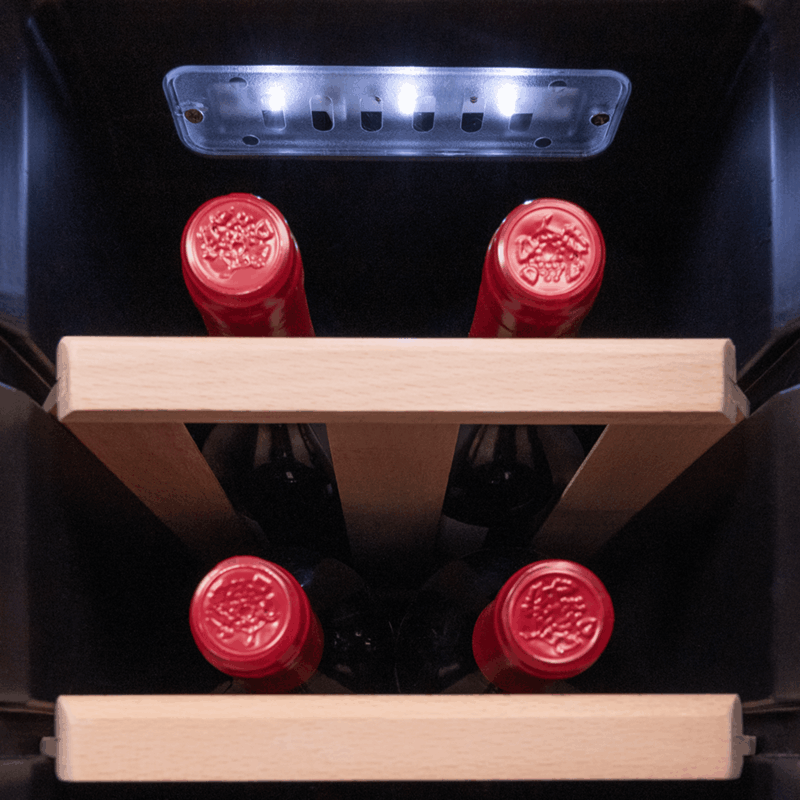 CECOTEC  Συντηρητής Κρασιών Bolero GrandSommelier 1270 CoolWood  Χωρητικότητα 12 Φιαλών και Θερμοηλεκτρική Ψύξη, Ρυθμιζόμενη Θερμοκρασία και Εσωτερικό LED Φωτισμό  CEC-100099 - Image 5