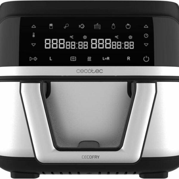 Διπλή Φριτέζα Αέρος - Airfryer 9L με Ψηφιακό Πίνακα και Διαχωριστικό Καλάθι 2850W CEC-100149 Cecotec