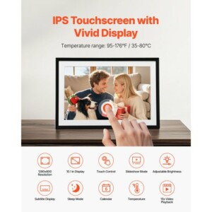 VEVOR Σετ 2 Ψηφιακών Κορνιζών Αφής 260mm 32GB με Wi-Fi Σύνδεση CKPSZXK101INQDCMO001V2 - Image 4