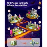 VEVOR Μαγνητικά Μπλοκ 100 Τεμάχια STEM Montessori Zombi Σετ Αισθητήριων Παιχνιδιών CLKGNBMDJS10BURVH001V0 - Image 2