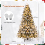 Έλατο με Θερμόλευκα LED Φώτα CM25199DE-9