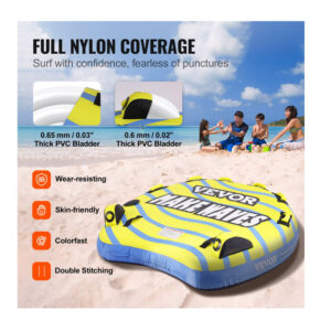 Φουσκωτό Ρυμουλκούμενο Θαλάσσιο Παιχνίδι 3 Ατόμων 1580 mm VEVOR CQTLPDDX3R009ZIE2V0 - Image 4