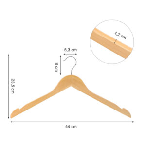 Σετ Ξύλινες Κρεμάστρες Ρούχων 20 τμχ Songmics CRW003-20 - Image 3
