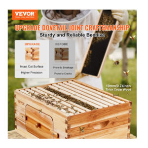 Ξύλινος Όροφος Κυψέλης με 10 Πλαίσια 503 x 414 x 245 mm VEVOR CTFXSMSHX1109SC61V0 - Image 4