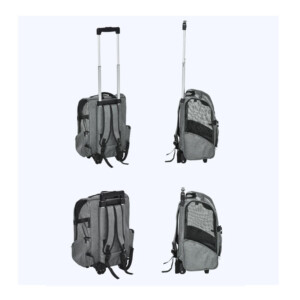 Σακίδιο Πλάτης - Τρόλεϊ Μεταφοράς Κατοικίδιων 42 x 25 x 55 cm PawHut D00-136GY - Image 2