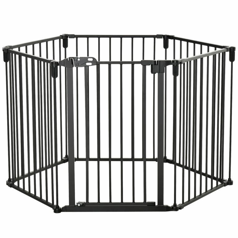 Πτυσσόμενη πύλη ασφαλείας PawHut 6 τμημάτων