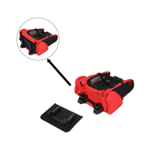 Σακίδιο Πλάτης - Τρόλεϊ για Μεταφορά Κατοικίδιων Χρώματος Κόκκινο PawHut D1-0012 - Image 4