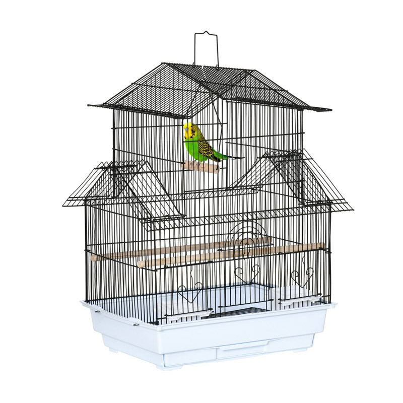 Μεταλλικό Κλουβί Πτηνών 50.5 x 41 x 63 cm PawHut D10-062V01WT Μεταλλικό Κλουβί Πτηνών 50.5 x 41 x 63 cm PawHut D10-062V01WT