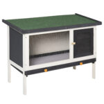 PawHut Outdoor Spruce Hutch με αφαιρούμενο δίσκο