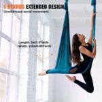 Σετ Εναέριας Γιόγκα VEVOR, 5μ, Πράσινο  DCK5X28MMLCBLHMSZV0 - Image 4