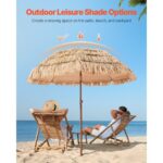 VEVOR Ομπρέλα Πατιού Τίκι 6.5 ft Παραλίας DCS65FTKQXJDXK1EI001V0 - Image 2