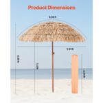 VEVOR Ομπρέλα Πατιού Τίκι 6.5 ft Παραλίας DCS65FTKQXJDXK1EI001V0 - Image 3