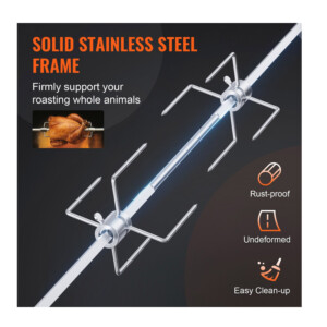 Σούβλα Ψησταριάς 100.6 cm Ατσάλινη με Μοτέρ VEVOR DGKCD32379W26XF9CV2 - Image 4