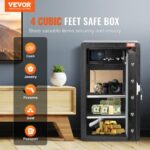 Χρηματοκιβώτιο VEVOR 4.0 cu.ft με Κλειδαριά & Κωδικό Μαύρο  DMBXXLS452CUYI3X5V9 - Image 2
