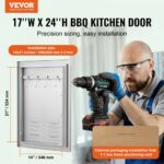 Πόρτα BBQ VEVOR 610x431mm Ανοξείδωτη για Εξωτερική Κουζίνα  DMMBSCJMYS174SL0UV0 - Image 2