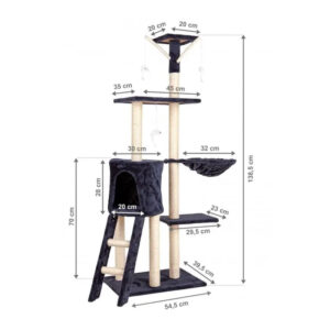 Δέντρο Γάτας - Ονυχοδρόμιο 39.5 x 54.5 x 138.5 cm ModernHome DRAPAK01-Grey - Image 3