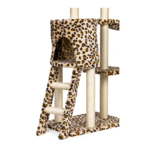 Δέντρο Γάτας - Ονυχοδρόμιο 54.5 x 39.5 x 138.5 cm Χρώματος Καφέ Ανοιχτό ModernHome DRAPAK01-Leo/Stand - Image 2