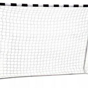 Multistore Προπονητικά τέρματα ποδοσφαίρου με δίχτυ 180x120 cm μαύρο-λευκό DS8023-2