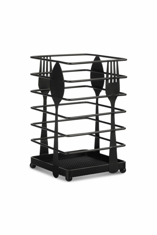 Edenberg Μαύρη Θήκη Μαχαιροπήρουνων από Ανοξείδωτο Ατσάλι EB-311 Edenberg Μαύρη Θήκη Μαχαιροπήρουνων από Ανοξείδωτο Ατσάλι EB-311