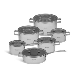 Σετ Μαγειρικών Σκευών από Ανοξείδωτο Ατσάλι 12 τμχ Χρώματος Ασημί Edenberg EB-4067 - Image 5