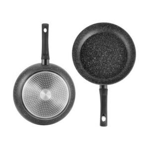 Αντικολλητικό Τηγάνι 28 cm με Κεραμική Μαρμάρινη Επίστρωση και Γυάλινο Καπάκι Edenberg EB-4111 - Image 2