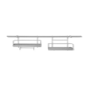 Σετ Μεταλλικά Ράφια Κουζίνας Χρώματος Ασημί 16 τμχ Edenberg EB-8515 - Image 2