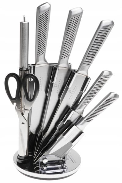Edenberg Σετ 8 Μαχαιριών Κουζίνας από Ανοξείδωτο Ατσάλι με Κομψή Περιστρεφόμενη Βάση EB-916 Edenberg Σετ 8 Μαχαιριών Κουζίνας από Ανοξείδωτο Ατσάλι με Κομψή Περιστρεφόμενη Βάση EB-916