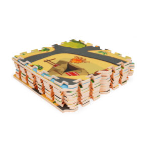 Αφρώδες Χαλί - Παζλ Δαπέδου Σαφάρι 93.5 x 93.5 x 1 cm 9 τμχ Ecotoys ECOEVA009 - Image 2