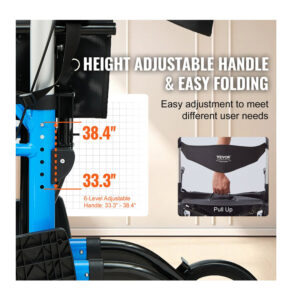 Πτυσσόμενος Περιπατήρας/Αμαξίδιο Αλουμινίου με Τσάντα Αποθήκευσης 2 σε 1 1000 x 615 x 845 mm VEVOR EHYZXQCKJLQ8MZ3U6V0 - Image 3