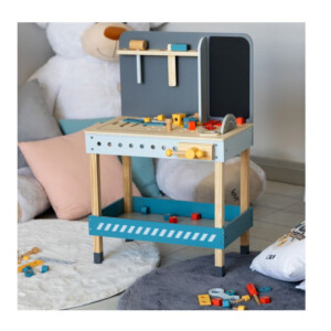 Ξύλινος Παιδικός Πάγκος Εργασίας με 47 Εργαλεία 50 x 29.5 x 80 cm Ecotoys ESC-W-033 - Image 5