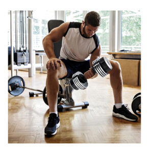 Ρυθμιζόμενος Αλτήρας 12.5 Kg με Βάση Costway FH10051EA - Image 3