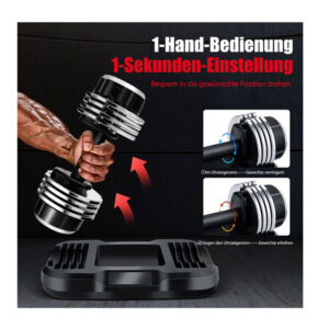 Ρυθμιζόμενος Αλτήρας 12.5 Kg με Βάση Costway FH10051EA - Image 4