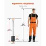 VEVOR Ανθεκτικό Μεταλλικό Τετράγωνο Φτυάρι 122 cm με Λεπίδα Ατσάλιου & Αντιολισθητική Λαβή D FXCDXBS48INCH0K34001V0 - Image 4