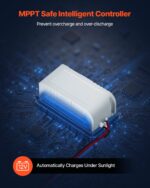 VEVOR Ηλιακός Φορτιστής 20W 12V με MPPT, Αδιάβροχος IP65 για Οχήματα & Σκάφη GDSXLDJG20WN639T5001Y3 - Image 3