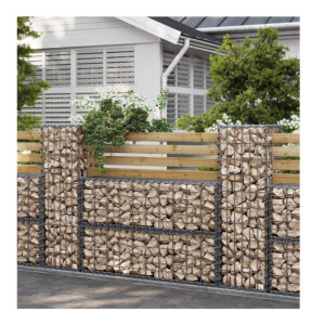 Ορθογώνιο Γαλβανιζέ Συρματοκιβώτιο για Περίφραξη Κήπου 100 x 30 x 30 cm Songmics GGB133 - Image 3