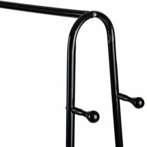 Επιδαπέδια Κρεμάστρα  με 2 Ράφια για Ρούχα και Παπούτσια MODERNHOME GH-207-Black - Image 5