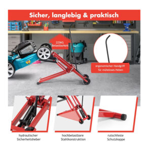 Υδραυλικός Γρύλος Ανύψωσης για Μηχανήματα Κήπου 225 Kg Costway GT3479 - Image 2