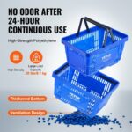 Φορητό Καλάθι Αγορών VEVOR 24L με Χειρολαβή & Βάση (12 τεμ) - Μπλε  GXSBSSLGWLGXYP9YPV0 - Image 3