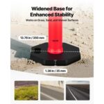 VEVOR Πακέτο 3 Κώνων Ασφαλείας 1140 mm με Ανακλαστικές Λωρίδες GZDZJTJSZHS4GLSCU001V0 - Image 3