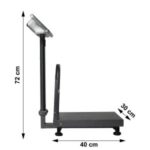 MULTISTORE Βιομηχανική Ηλεκτρονική Ζυγαριά 200 kg LCD H-008 - Image 4