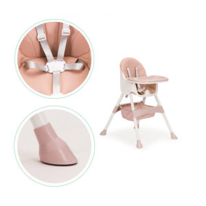 Παιδικό Κάθισμα Φαγητού 2 σε 1 Χρώματος Ροζ Ecotoys HC-823-Pink - Image 3